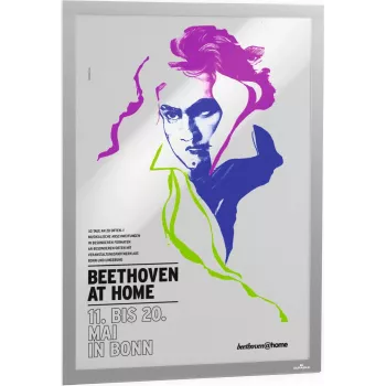 DURABLE DURAFRAME POSTER A2 marco informativo autoadhesivo plateado 505323