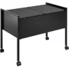 Carro de archivo colgante DURABLE ECONOMY DUO 100 A4 con capacidad para 100 archivos, dos filas, estructura de acero, 4 ruedas giratorias, negro 308201