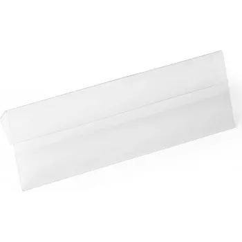 DURABLE HARD COVER Portatarjetas con pliegue, A6 horizontal, transparente, 10/VE 116119