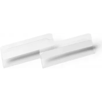 DURABLE HARD COVER funda de etiqueta autoadhesiva 100 x 38 mm, transparente, 10/ pack 118019