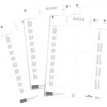 DURABLE Etiquetas insertables 90 x 65 mm, blancas, 80 unidades (101002)