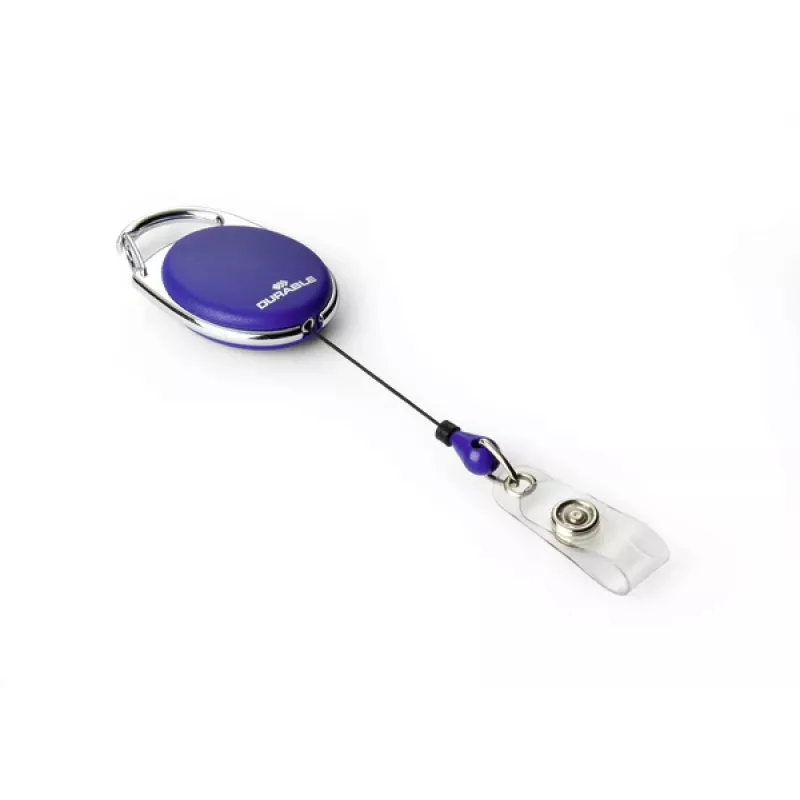 DURABLE Jojo STYLE Portatarjetas con cordón de botón a presión, pack de 10, negro 832407