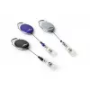 DURABLE Jojo STYLE Portatarjetas con cordón de botón a presión, pack de 10, negro 832407