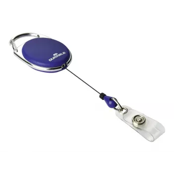 DURABLE Jojo STYLE Portatarjetas con cordón de botón a presión, pack de 10, negro 832407