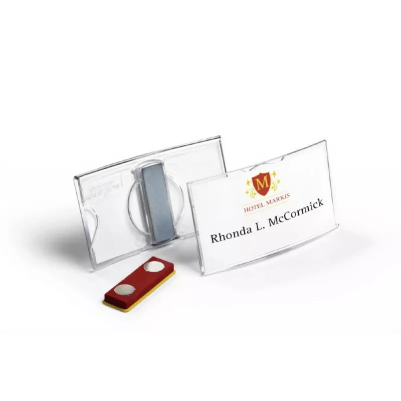 DURABLE KONVEX Placa de identificación magnética 75x40 mm, pack de 25 812319