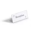 DURABLE portanombres de mesa en forma de L 61x150 mm acrílico transparente, pack de 10 805419