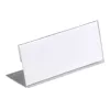 DURABLE portanombres de mesa en forma de L 61x150 mm acrílico transparente, pack de 10 805419
