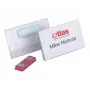 DURABLE Placa de identificación magnética 90 x 54 mm, Transparente, 25 por paquete 811719