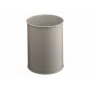 DURABLE Papelera de metal 15L redonda negra 330110