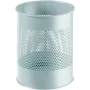 DURABLE papelera de metal 15L redonda perforada negra 331010