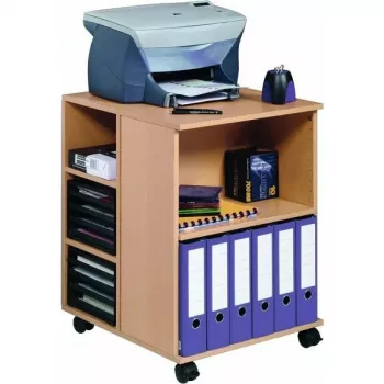 Carro multiusos abierto DURABLE 528x748x592mm haya