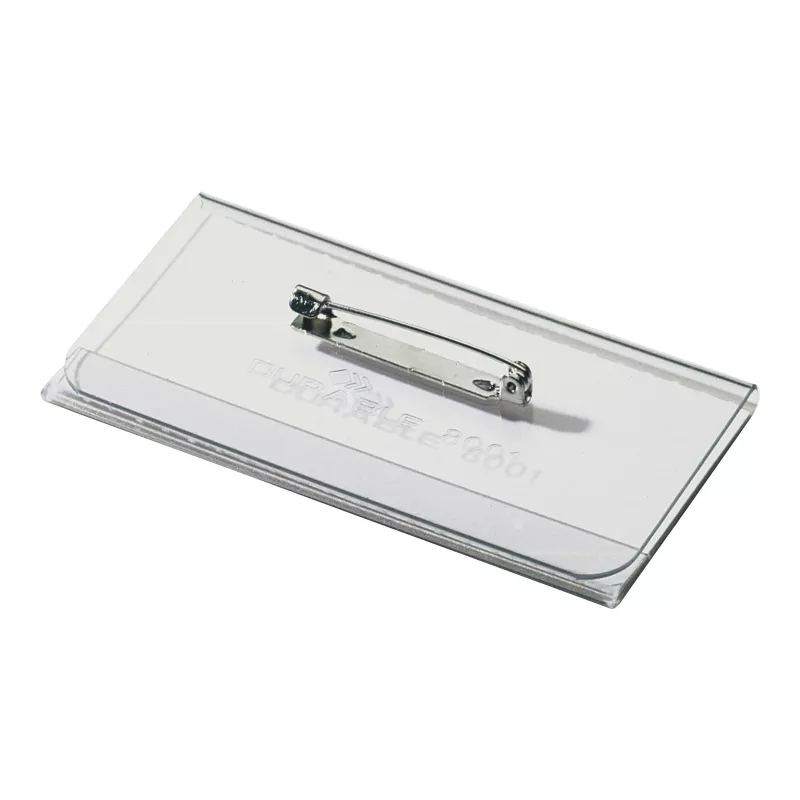 DURABLE Placa de identificación 40x75 mm con fijación de alfiler, 100 uds. 800119