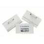 DURABLE Placa de identificación 40x75 mm con fijación de alfiler, 100 uds. 800119