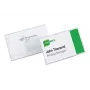 DURABLE Placa de identificación 75 x 40 mm con alfiler ondulado, 100 uds. 800819