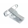 DURABLE Portatarjetas de identificación 40x75 mm con clip combinado, acrílico, Transparente, 25/VE (812119)