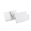 DURABLE Portanombres 54x90 mm con pinza de cocodrilo, pack de 25, transparente 811119