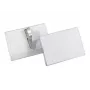 DURABLE Portanombres 54x90 mm con pinza de cocodrilo, pack de 25, transparente 811119