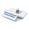 DURABLE portanombres 75x40 mm con pinza de cocodrilo, transparente, pack de 25 811019
