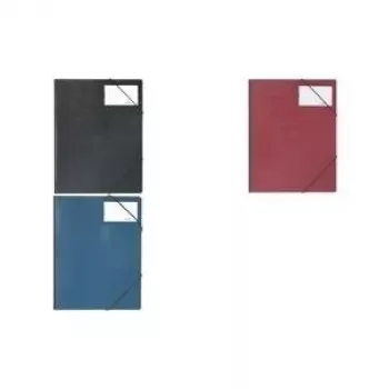 DURABLE PREMIUM carpeta de esquinas DIN A4 negra con gomas elásticas en las esquinas 232001