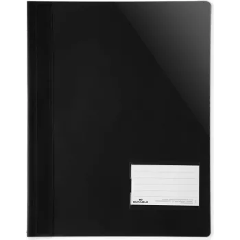 DURABLE archivador Report File A4+ con ventana de etiquetado 90x57 mm, transparente, pack de 25 269001