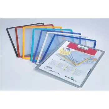 DURABLE SHERPA PANEL A4 panel de visualización, pack de 5, marco negro 560604