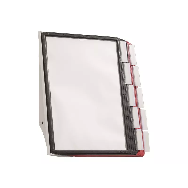 DURABLE SHERPA® WALL 10 Sistema de paneles de pared para exposición, A4, 10 paneles, gris 563100