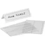 DURABLE Portatarjetas de mesa 210x61 mm PET transparente 10 uds. 804819