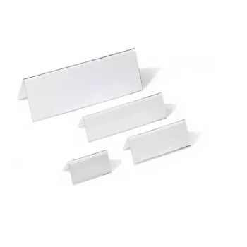 DURABLE Portanombres de mesa expositor A4 105/210x297 mm acrílico transparente 10 uds. 803519