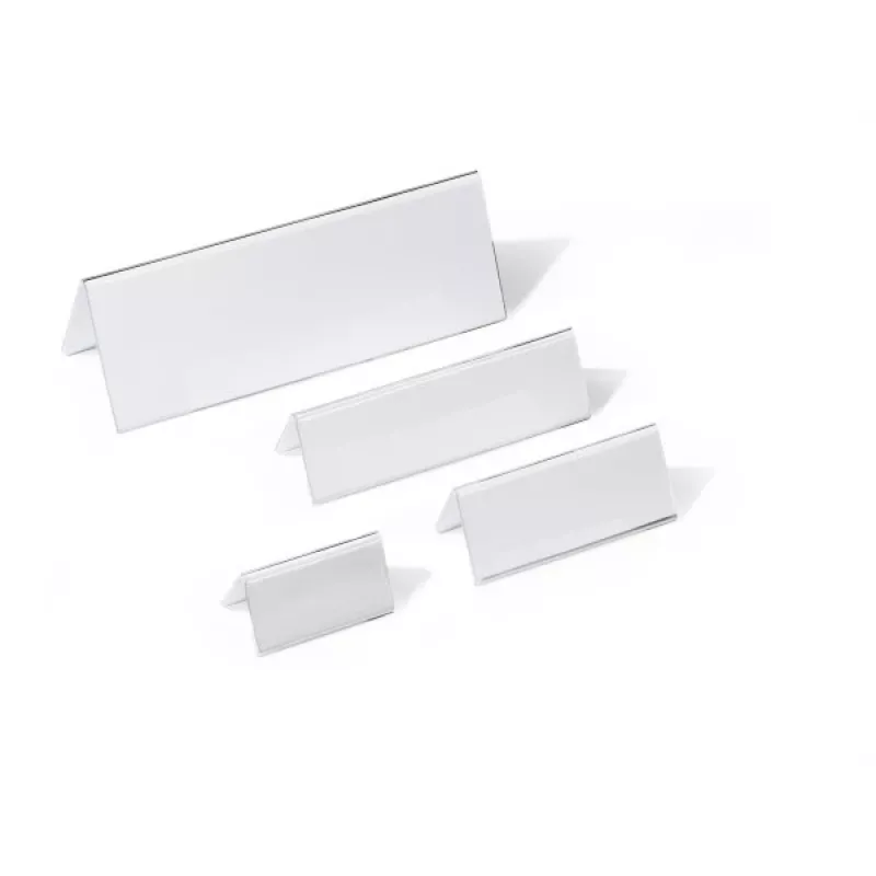 DURABLE Portanombres de mesa expositor A4 105/210x297 mm acrílico transparente 10 uds. 803519