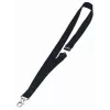 DURABLE Textil-Lanyard 20 con mosquetón, negro, pack de 10 (813701)