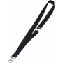 DURABLE Textil-Lanyard 20 con mosquetón, negro, pack de 10 (813701)