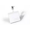 DURABLE VISITOR Porta placas de identificación 90 x 60 mm con pinza giratoria, transparente, 25 unidades (800319)