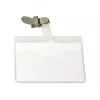 DURABLE VISITOR Porta placas de identificación 90 x 60 mm con pinza giratoria, transparente, 25 unidades (800319)