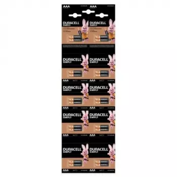 DURACELL Basic pila alcalina AAA LR03 1,5V blíster de 20