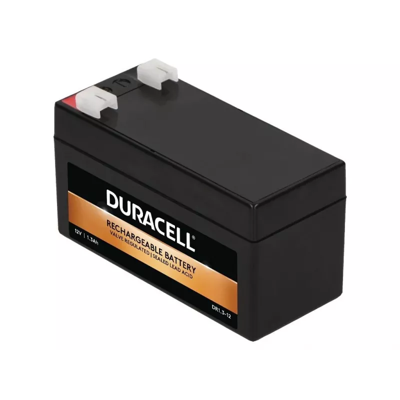 Duracell DR1.3-12 batería VRLA 12V 1.3Ah – AGM recargable sin mantenimiento