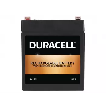 Duracell DR5-12 Batería VRLA 12V 5Ah – Batería de plomo-ácido sellada, AGM, sin mantenimiento