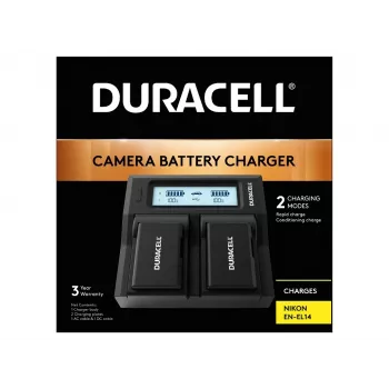 Duracell cargador de batería LED Dual DSLR