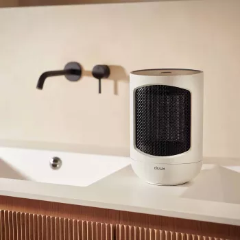 Duux Zone calefactor cerámico personal DXCH43, 600/900/1500 W, mando a distancia, oscilación 80°, blanco