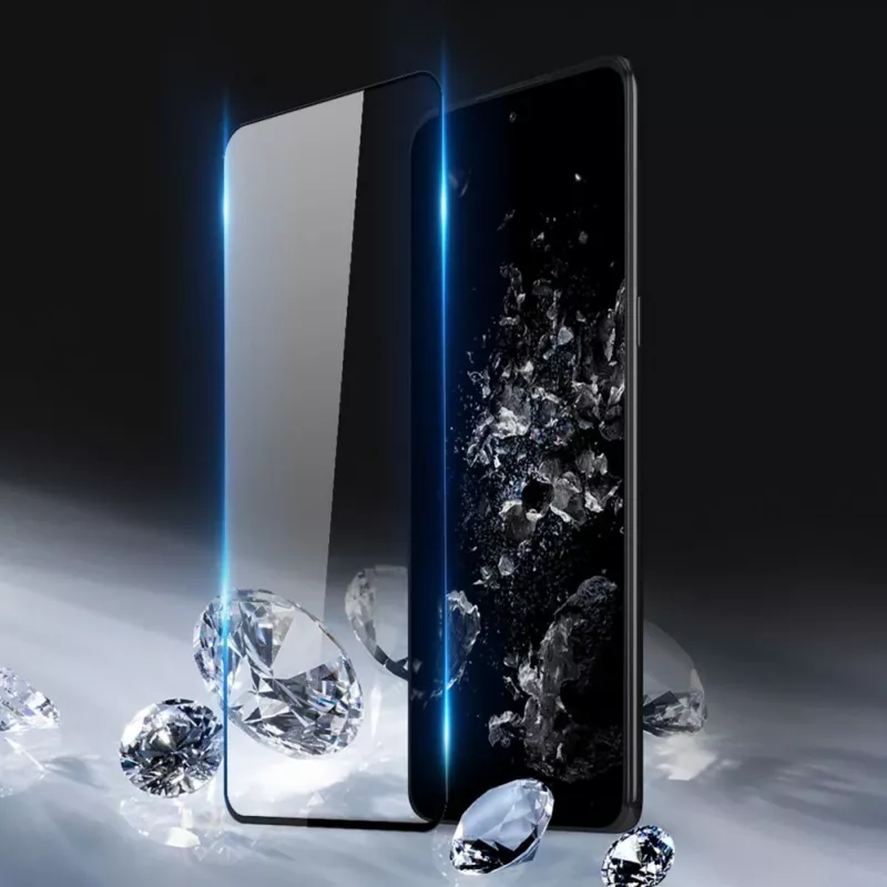 Dux Ducis Protector de Pantalla Cristal Templado 9D para OnePlus 10T / OnePlus Ace Pro 9H con Marco Negro