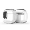 Dux Ducis funda PECL Series PC+TPU con gancho para Apple AirPods 4 negro transparente