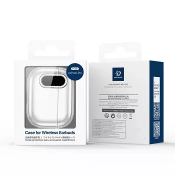 Dux Ducis Funda PECL Series PC+TPU con gancho para Apple AirPods 4 Clear