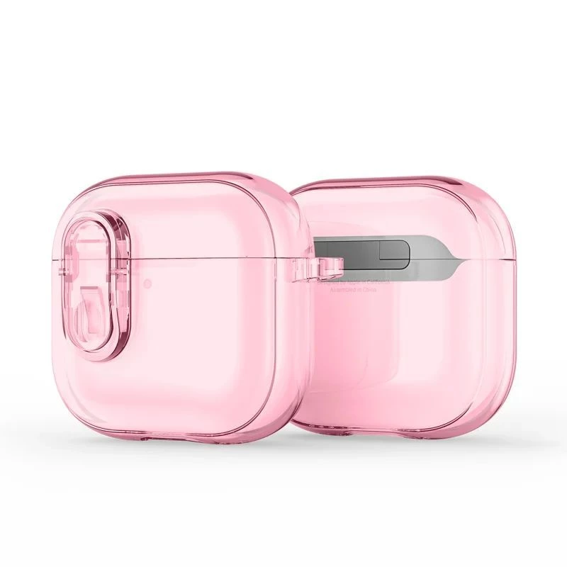 Dux Ducis Funda PC+TPU con Gancho Serie PECL para Apple AirPods 4 Rosa