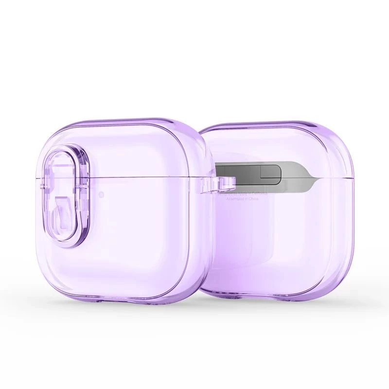 Dux Ducis Apple AirPods 4 funda serie PECL de PC+TPU con gancho morada