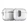 Funda Dux Ducis PECL Series de PC+TPU con gancho para Apple AirPods Pro 3 negra transparente