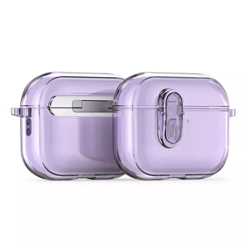 Dux Ducis Apple AirPods Pro 3 PECL Series Funda PC+TPU con gancho morado