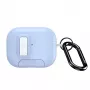 Dux Ducis Funda PC+TPU serie PECQ con gancho para Apple AirPods Pro 3 blanca azul