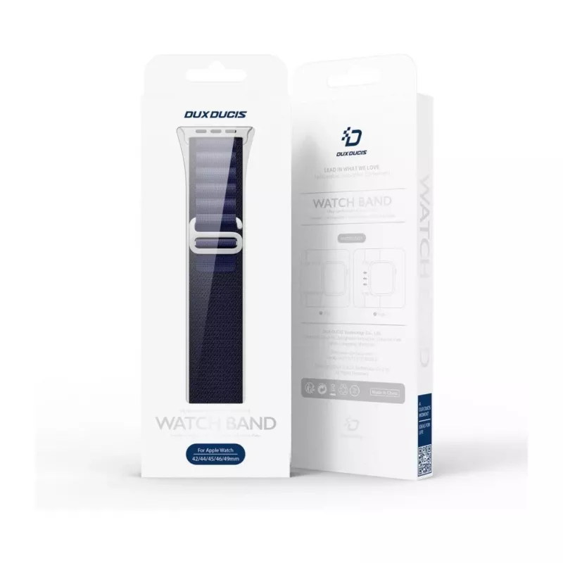 Dux Ducis Apple Buckle Sport Band para Apple Watch 42/44/45/46/49MM Navy