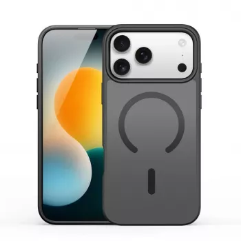 Dux Ducis Funda YIND PC+TPU con MagSafe para Apple iPhone 17 Pro Max negra