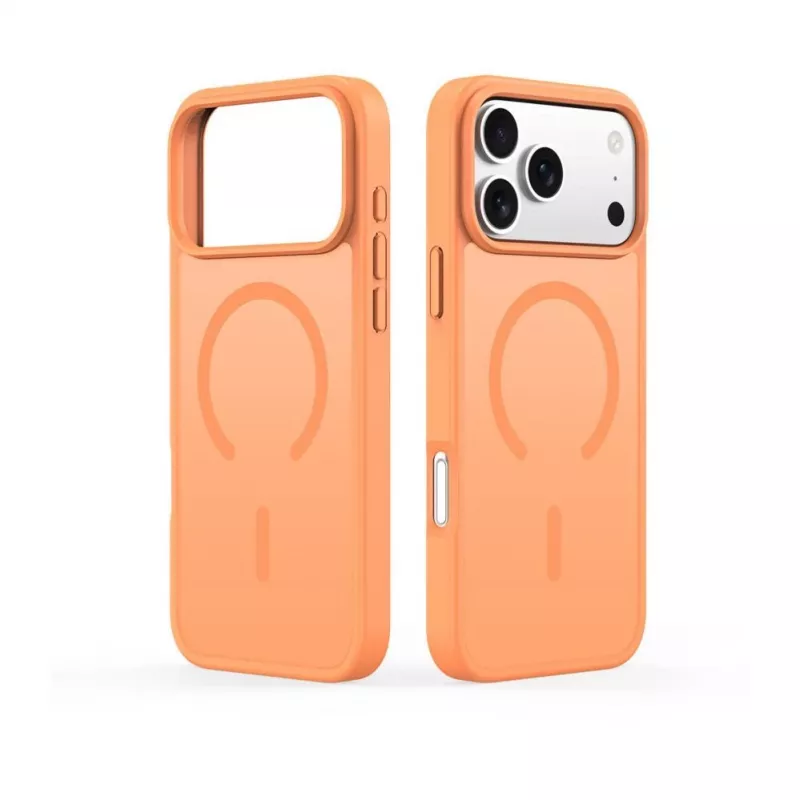 Dux Ducis Funda YIND PC+TPU con MagSafe para Apple iPhone 17 Pro Max naranja