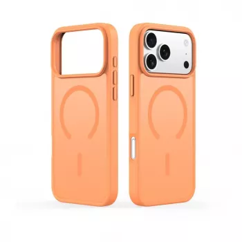 Dux Ducis Funda YIND PC+TPU con MagSafe para Apple iPhone 17 Pro naranja